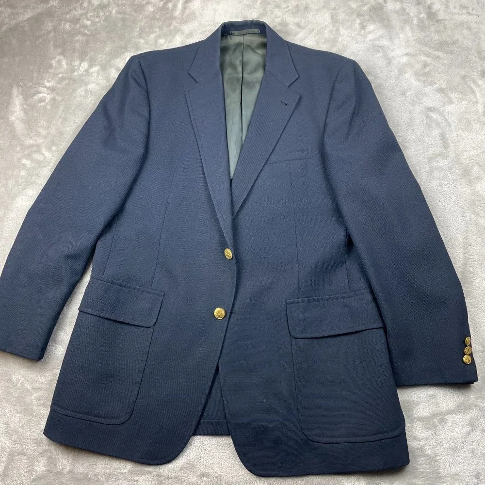 Vintage Stanley Blacker 2 Button Blazer Suit Jacket Sport Coat Men's 42R (?)